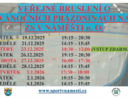 Veřejná bruslení o vánočních prázdninách