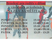 Bruslení pro rodiče s dětmi o vánočních prázdninách