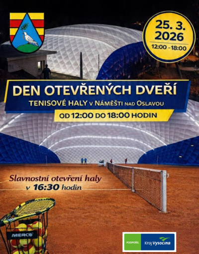 Den otevřených dveří v tenisové hale